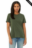 Clearance - Bella+Canvas 6400 Women’s Relaxed Jersey Short Sleeve Tee | Military Green