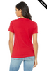 Clearance - Bella+Canvas 6400 Women’s Relaxed Jersey Short Sleeve Tee | Red