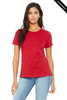 Clearance - Bella+Canvas 6400 Women’s Relaxed Jersey Short Sleeve Tee | Red