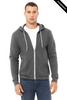 Clearance - Bella+Canvas 3739  Unisex Sponge Fleece Full-Zip Hoodie | Asphalt