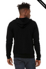 Clearance - Bella+Canvas 3739  Unisex Sponge Fleece Full-Zip Hoodie | DTG Black