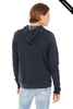Clearance - Bella+Canvas 3739  Unisex Sponge Fleece Full-Zip Hoodie | Heather Navy