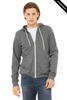 Clearance - Bella+Canvas 3739  Unisex Sponge Fleece Full-Zip Hoodie | Deep Heather