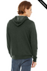 Clearance - Bella+Canvas 3739  Unisex Sponge Fleece Full-Zip Hoodie | Heather Forest