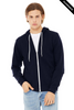 Clearance - Bella+Canvas 3739  Unisex Sponge Fleece Full-Zip Hoodie | Navy