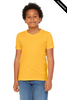 Clearance - Bella+Canvas 3001YCVC Youth Jersey Short Sleeve Tee | Heather Yellow Gold