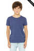Clearance - Bella+Canvas 3001YCVC Youth Jersey Short Sleeve Tee | Heather Navy