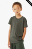 Clearance - Bella+Canvas 3001YCVC Youth Jersey Short Sleeve Tee | Heather Military Green