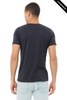 Clearance - Bella+Canvas 3005CVC Unisex Heather CVC V-Neck Short Sleeve Tee | Heather Navy