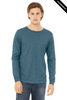 Clearance - Bella+Canvas 3501CVC Unisex Heather CVC Long Sleeve Tee | Heather Deep Teal