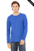 Clearance - BELLA + CANVAS 3513 Unisex Triblend Long Sleeve Tee  | True Royal Triblend