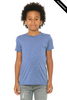 Clearance - 3413Y BELLA + CANVAS Youth Triblend Tee | Blue Triblend
