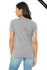Clearance - Bella+Canvas 6405CVC Women's Relaxed Heather V-Neck Short Sleeve Tee | Athletic Heather