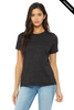 Clearance - BELLA + CANVAS 6400CVC Women’s Relaxed Fit Heather CVC Tee | Dark Grey Heather