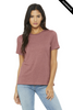 Clearance - BELLA + CANVAS 6400CVC Women’s Relaxed Fit Heather CVC Tee | Heather Mauve