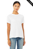 Clearance - BELLA + CANVAS 6400CVC Women’s Relaxed Fit Heather CVC Tee | Solid White Blend