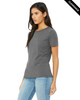 Clearance - BELLA + CANVAS 6400CVC Women’s Relaxed Fit Heather CVC Tee | Deep Heather