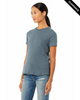 Clearance - BELLA + CANVAS 6400CVC Women’s Relaxed Fit Heather CVC Tee | Heather Slate