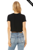 Clearance - BELLA + CANVAS 8882 Women’s Flowy Cropped Tee | Black