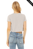 Clearance - BELLA + CANVAS 8882 Women’s Flowy Cropped Tee | Heather Dust