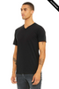Clearance - Bella+Canvas 3415 Unisex V-Neck Tri-Blend T-Shirt | Solid Black Triblend