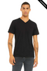 Clearance - Bella+Canvas 3415 Unisex V-Neck Tri-Blend T-Shirt | Solid Black Triblend