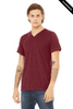 Clearance - Bella+Canvas 3415 Unisex V-Neck Tri-Blend T-Shirt | Maroon Triblend
