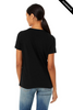 Clearance - Bella+Canvas 6413 Women's Relaxed Tri-Blend T-shirt | Solid Black Triblend
