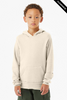 Clearance - Bella + Canvas 3719Y  Youth Sponge Fleece Pullover Hooded Sweatshirt | Natural