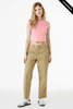 Clearance - Bella+Canvas 1010 Ladies' Micro Ribbed Baby Tee | Solid Pink Blend