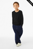 Clearance - Bella + Canvas 3501YCVC Youth Heather CVC Long-Sleeve T-Shirt | Solid Black Blend