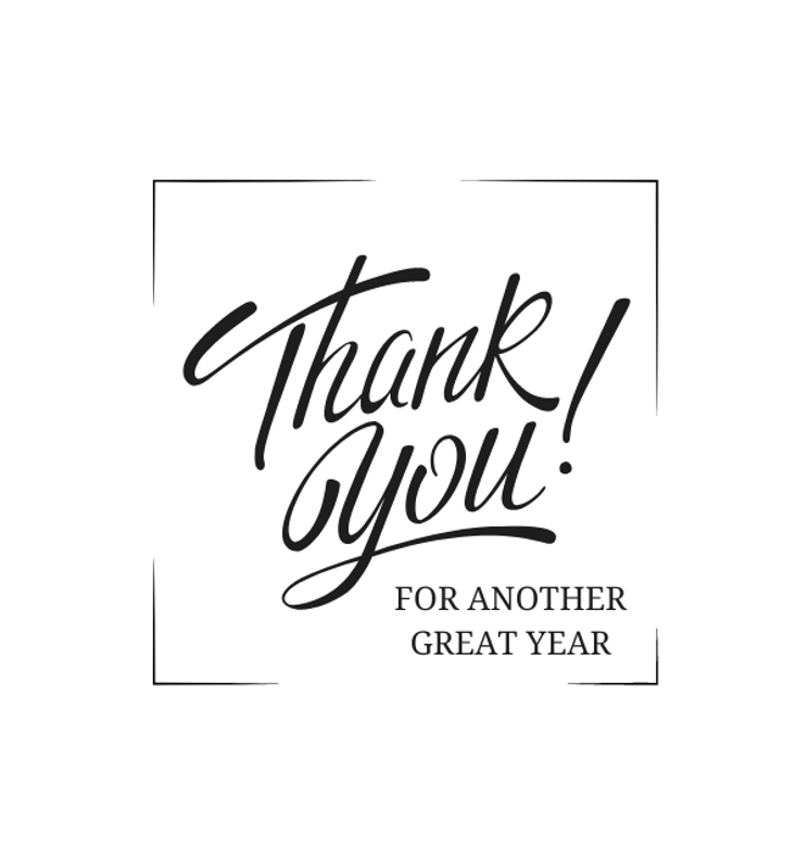 Thank You For Another Great Year!