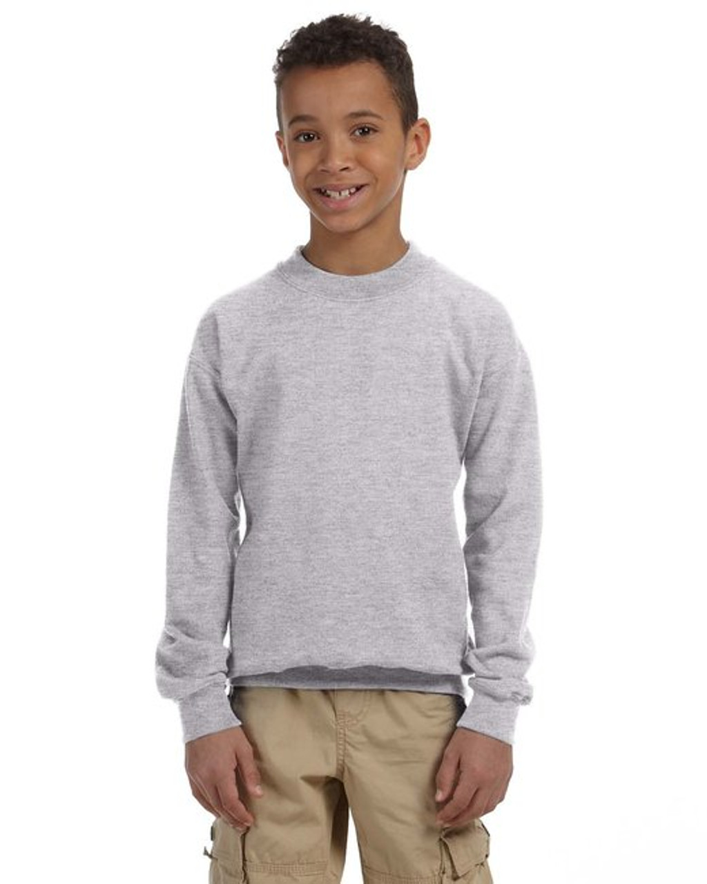 Gildan G180B Youth Heavy Blend Crewneck Sweatshirt - BlankClothing.ca