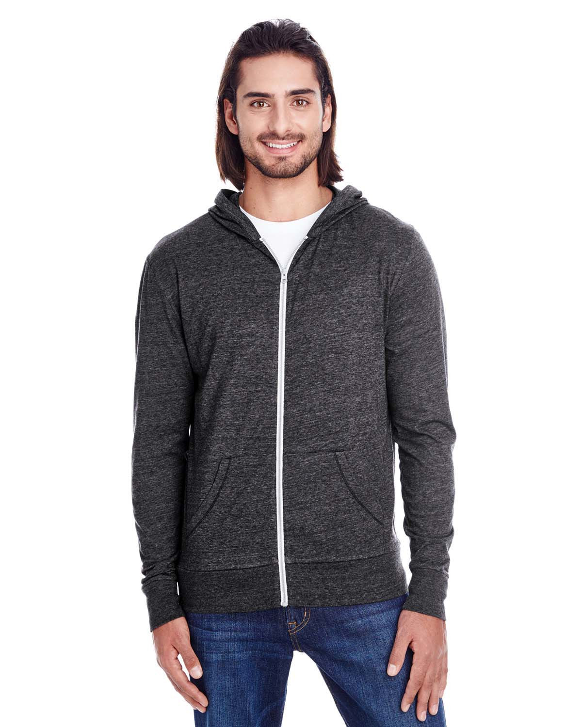 信頼も高い Threadfast 302Z Unisex Triblend Full-Zip Light Hoodie アイドルグッズ