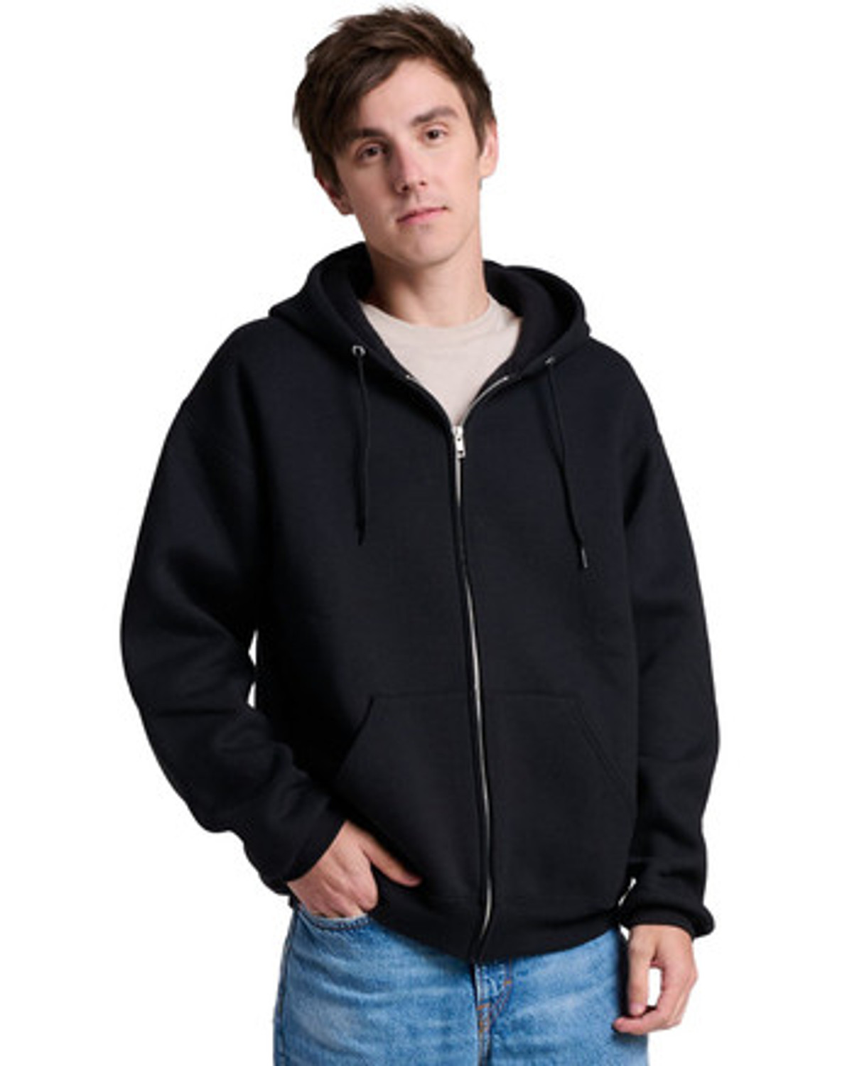 入荷通知 アプリ おすすめ Z12MR Jerzees Unisex Sweatshirt Hooded Full-Zip Rugged™ Clothing