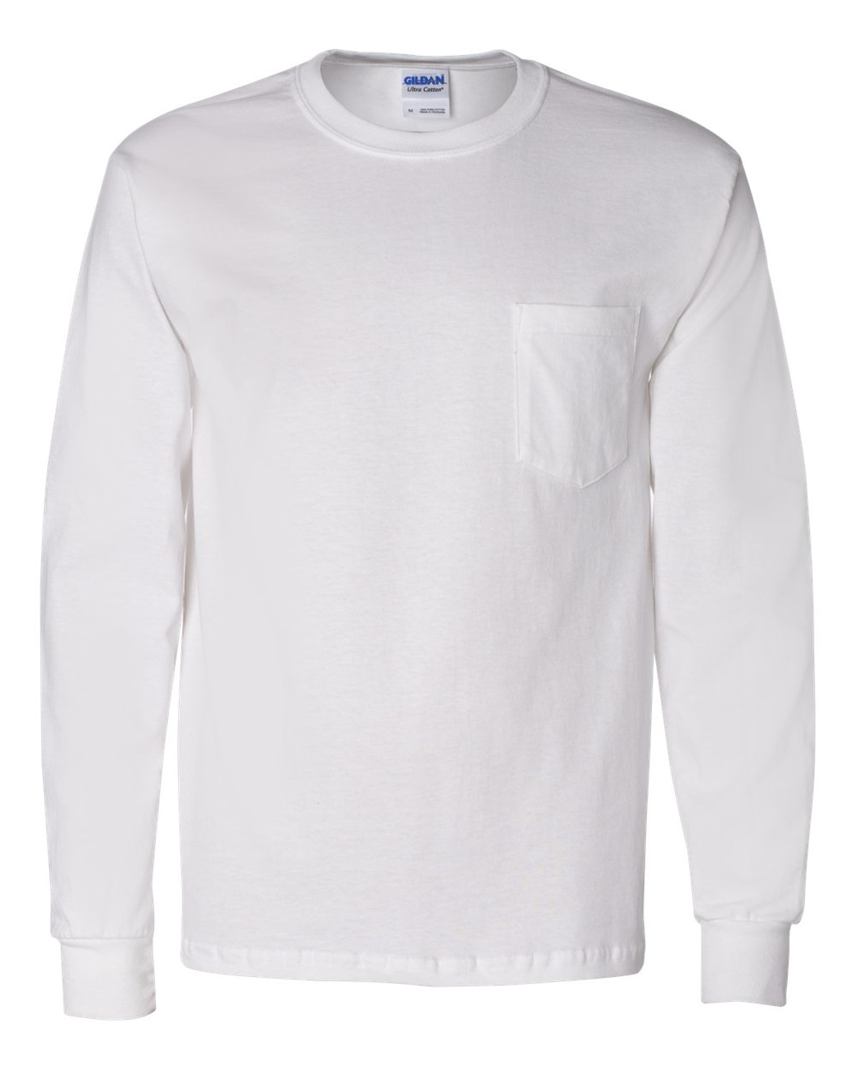 Gildan G241 Ultra Cotton Long Sleeve Pocket T-Shirt