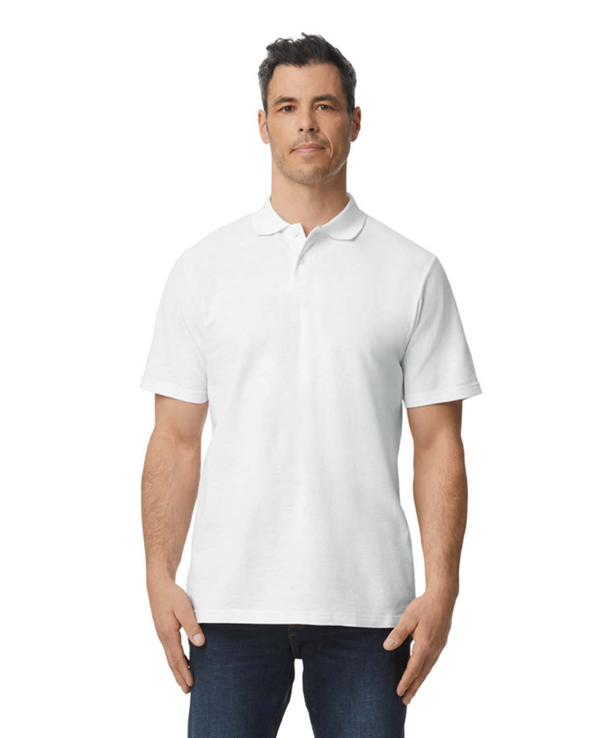 Gildan 64800 Men's Softstyle Double Pique Polo - BlankClothing.ca