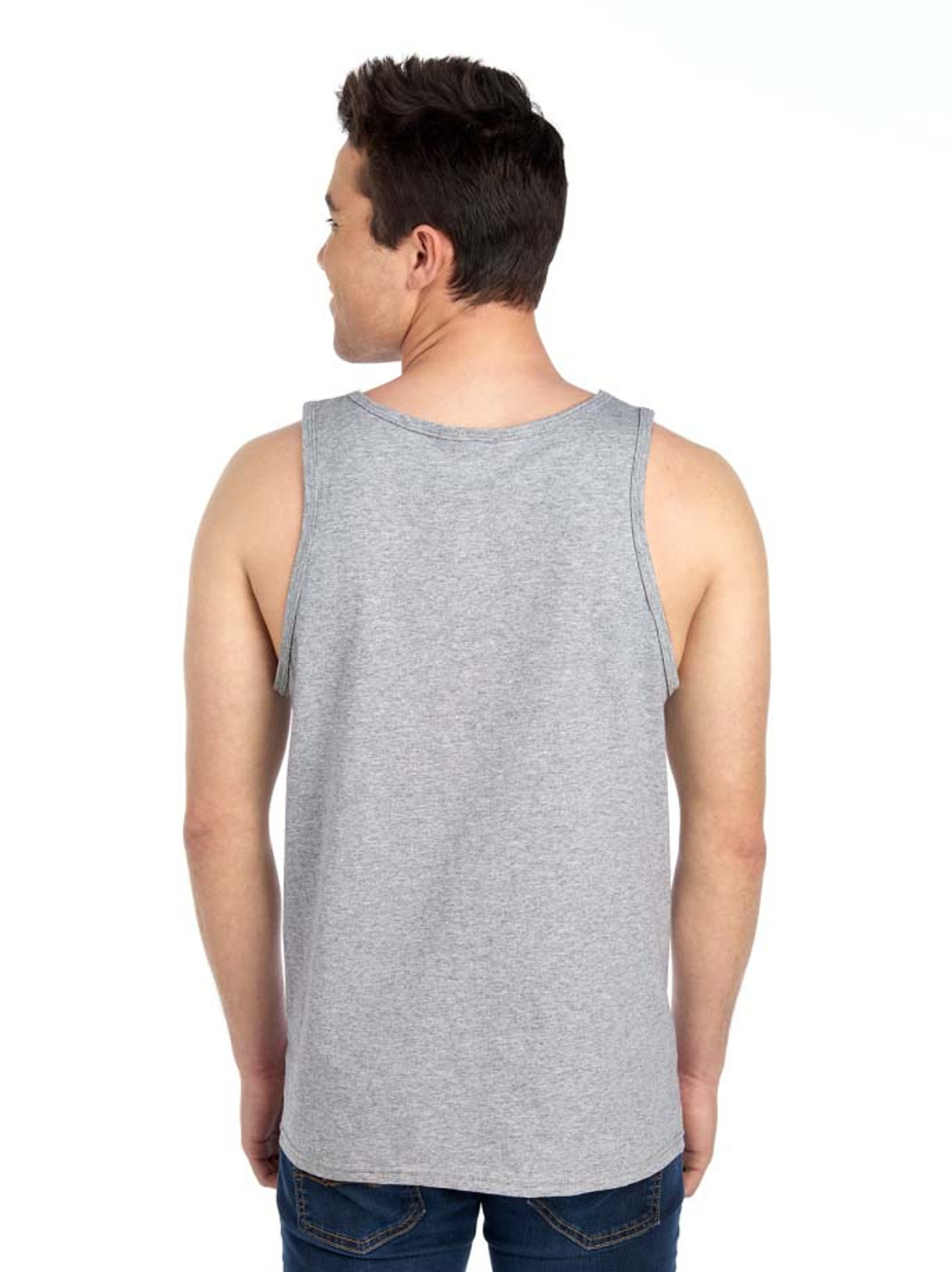 Old Skool Cotton Tank Top - Charcoal
