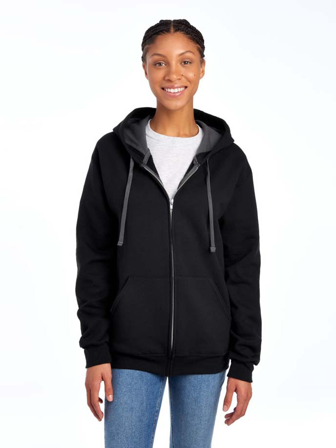 Fruit of the Loom SF73R Softspun Full-Zip Hooded Sweatshirt