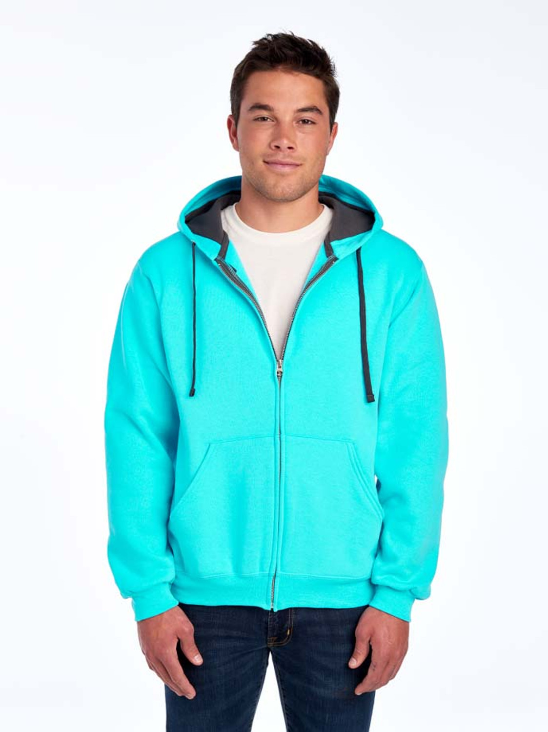 Fruit of the Loom SF73R Softspun Full-Zip Hooded Sweatshirt