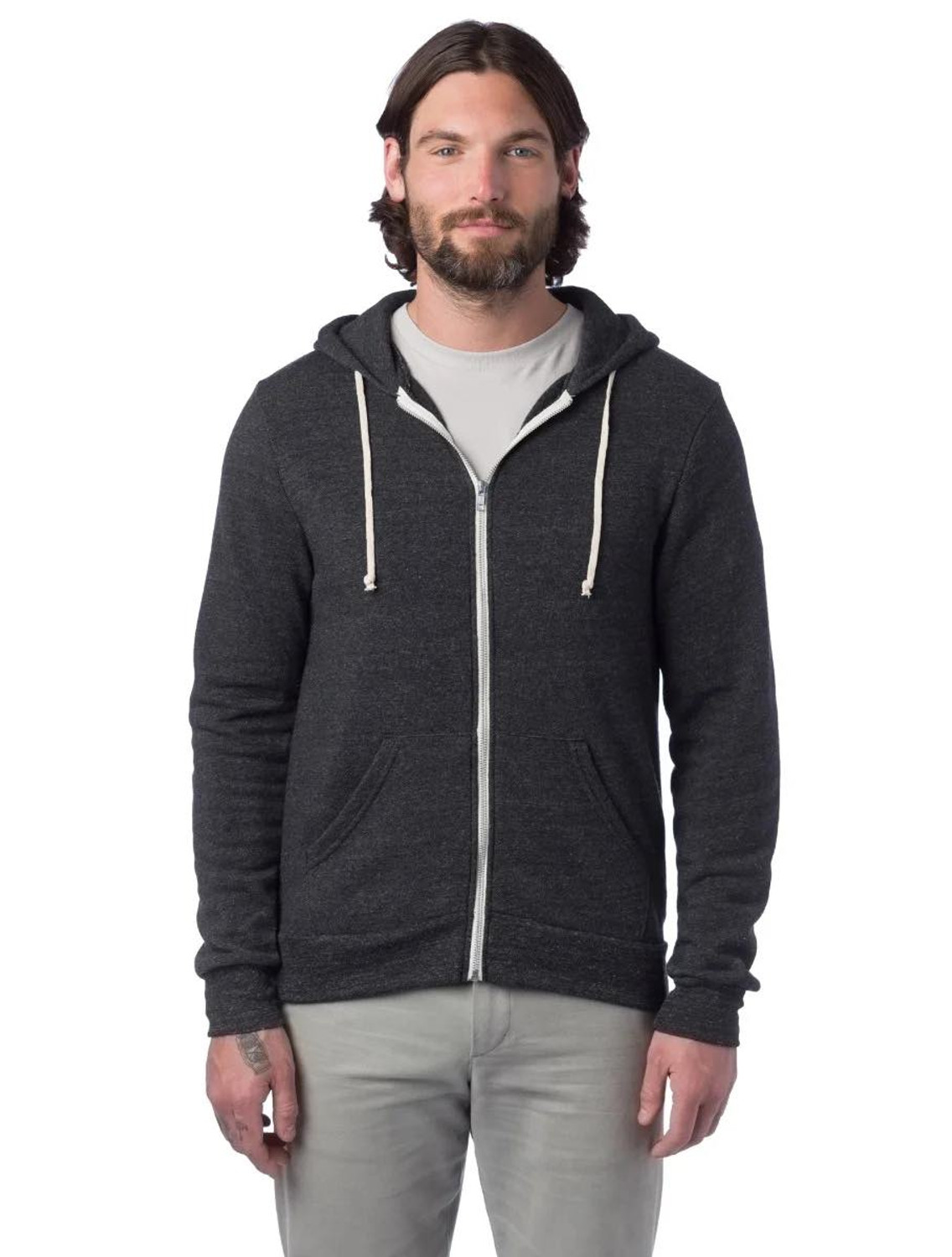 Alternative Apparel AA9590 Unisex Rocky Eco-Fleece Zip Hoodie