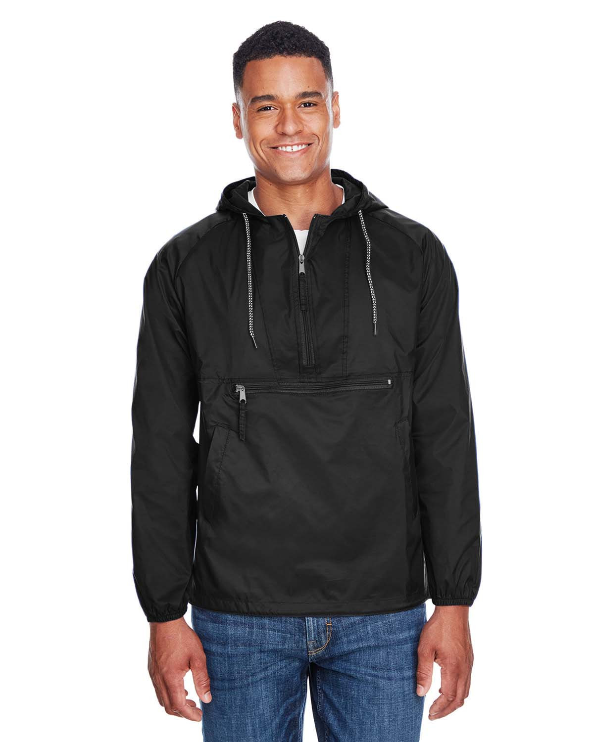 Harriton M750 Packable Nylon Jacket - BlankClothing.ca