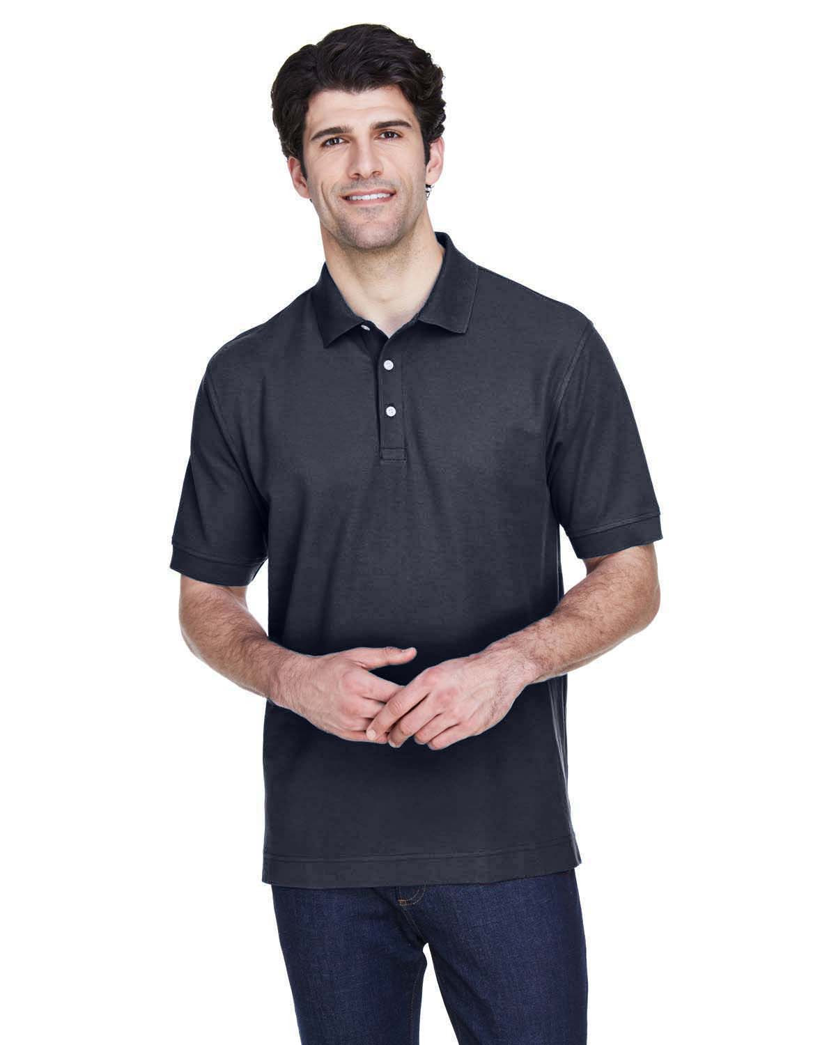 Devon & Jones D100 Men's Pima Pique Polo Shirt - BlankClothing.ca