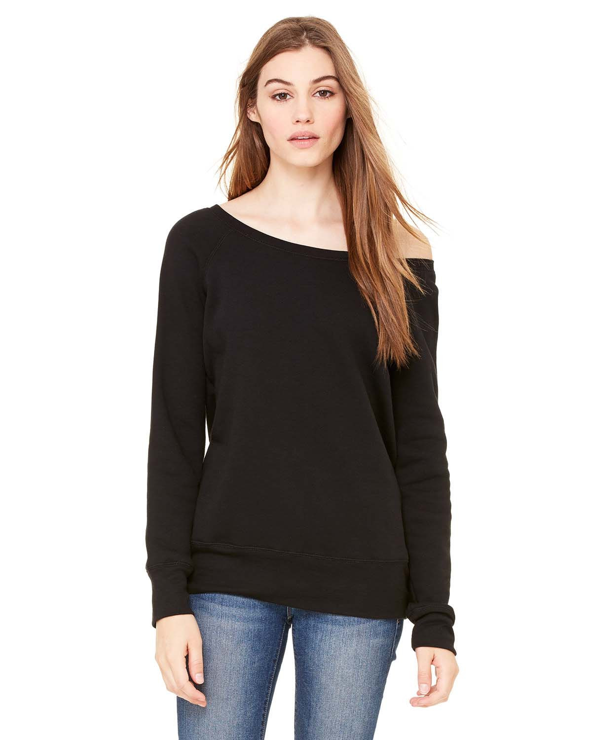 Bella+Canvas 7501 Women's Sponge Fleece Wide Neck Sweatshirt