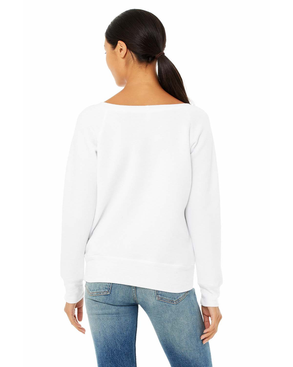 Women's White Crew Neck