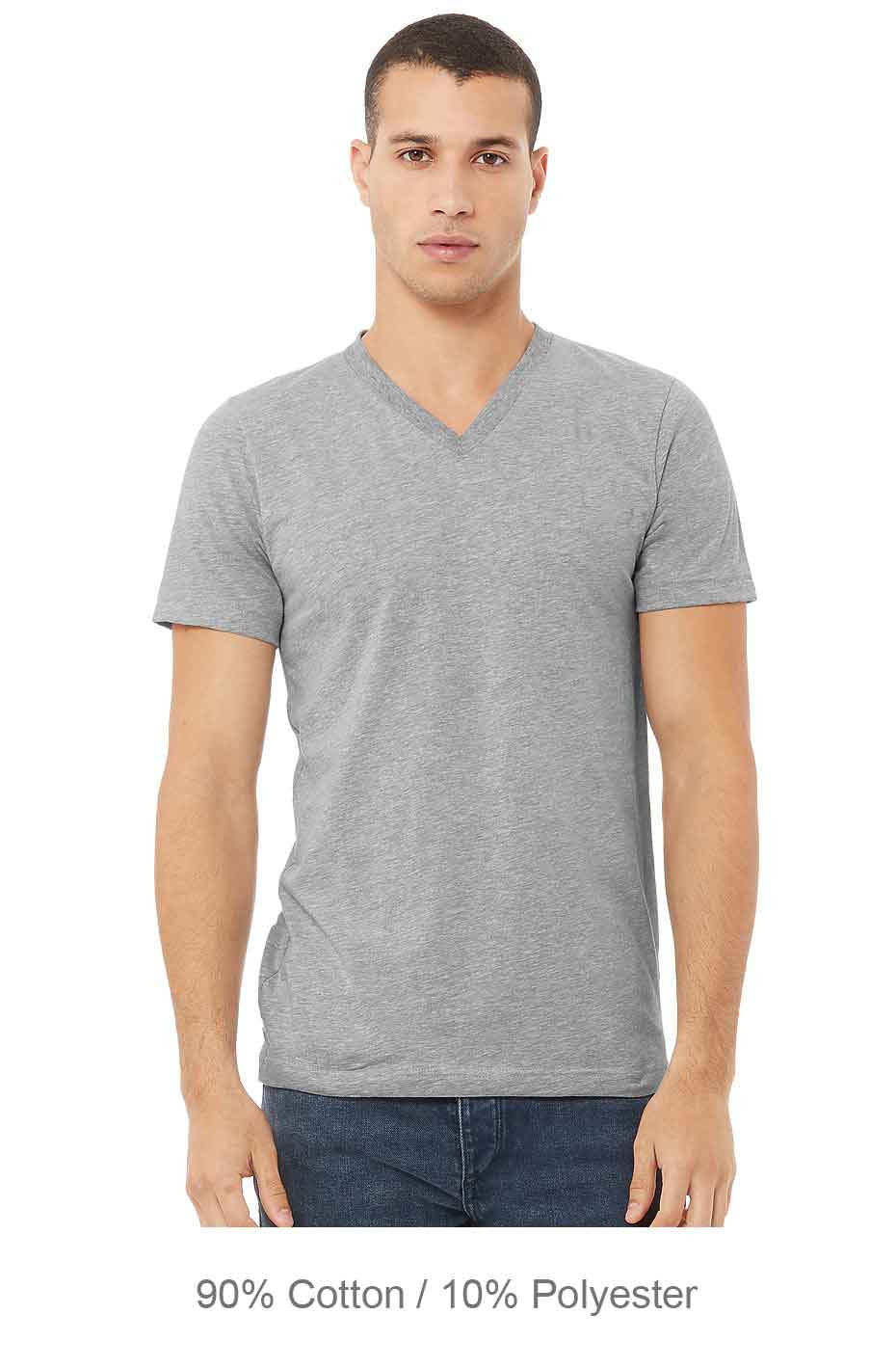 Bella+Canvas 3005CVC Unisex CVC Jersey V-Neck T-Shirt - BlankClothing.ca