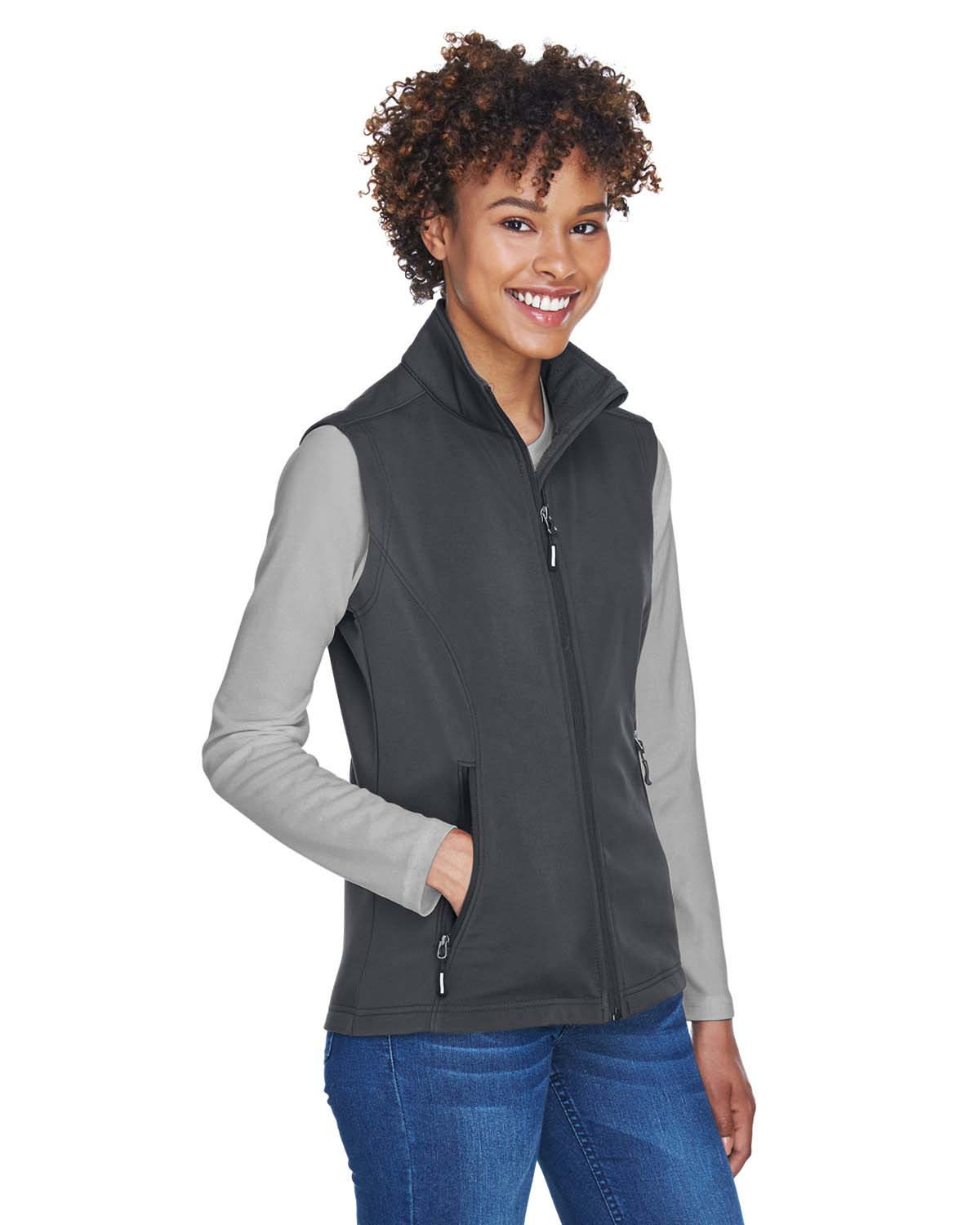 Core365 CE701W Ladies' Cruise Two-Layer Fleece Bonded Soft Shell Vest 