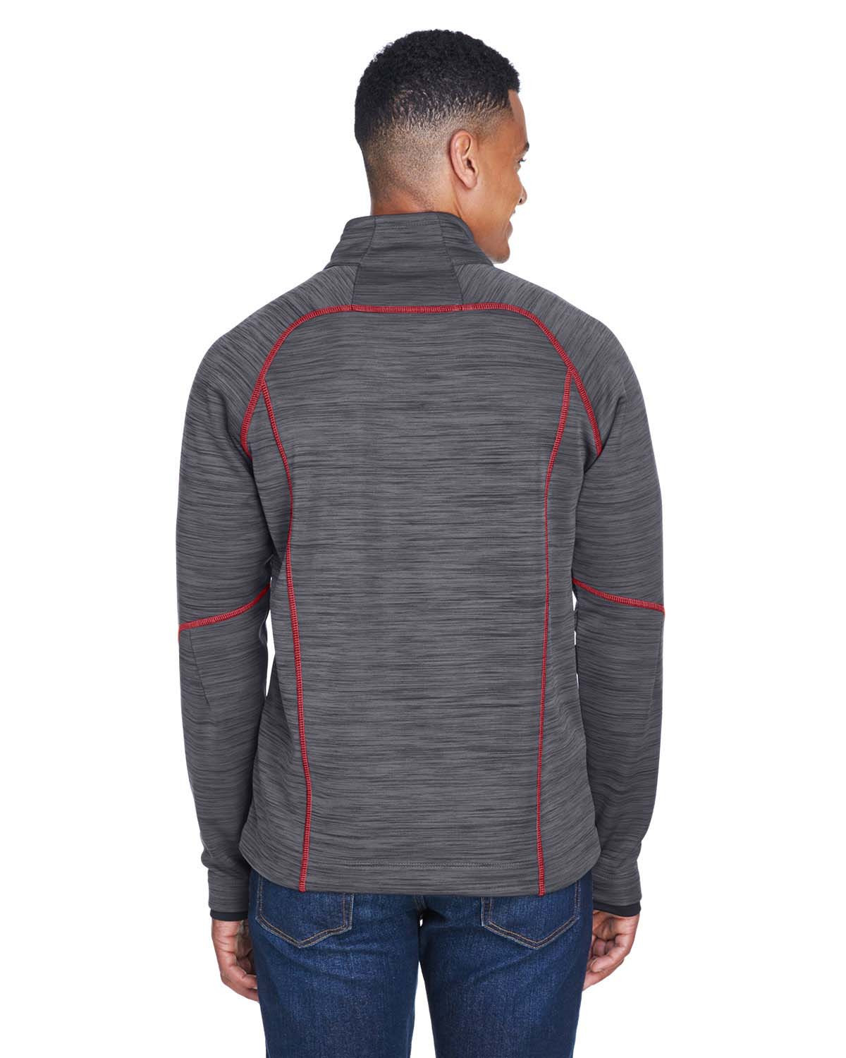 North End 88697 Sport Flux Melange Bonded Fleece Jacket