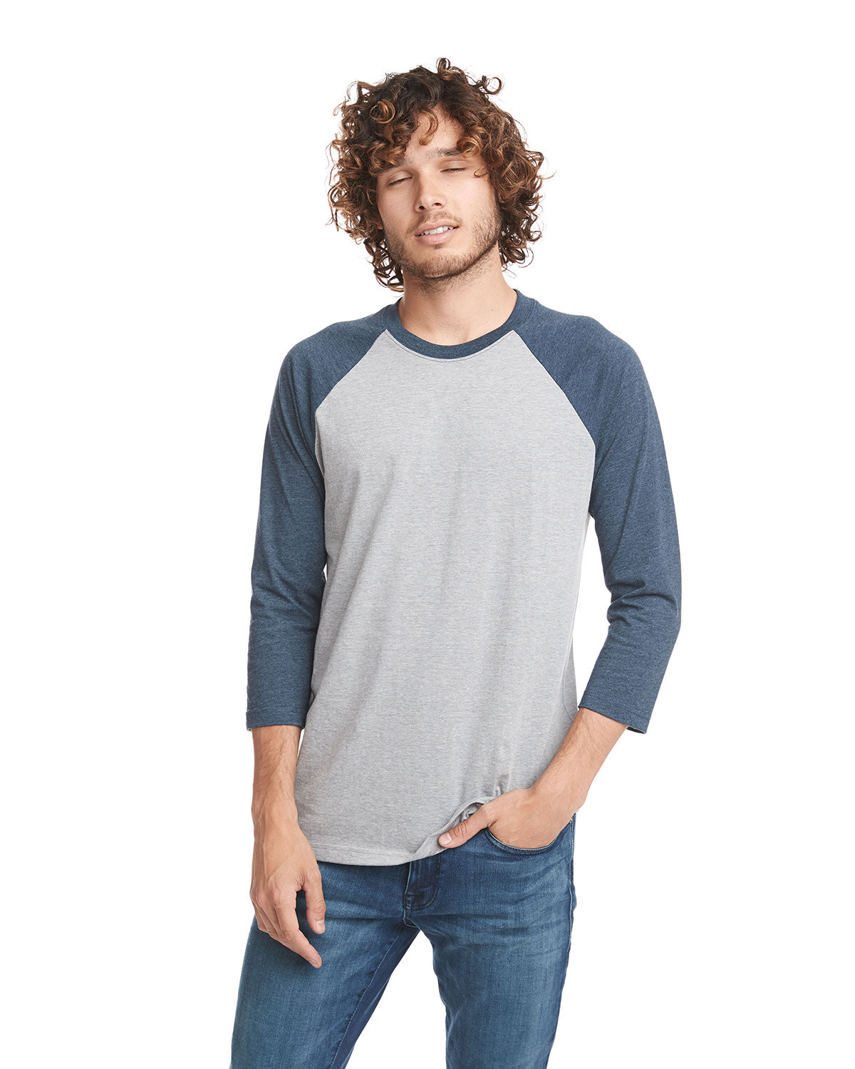 Next Level 6251 Unisex CVC 3/4 Sleeve Raglan Baseball T-Shirt