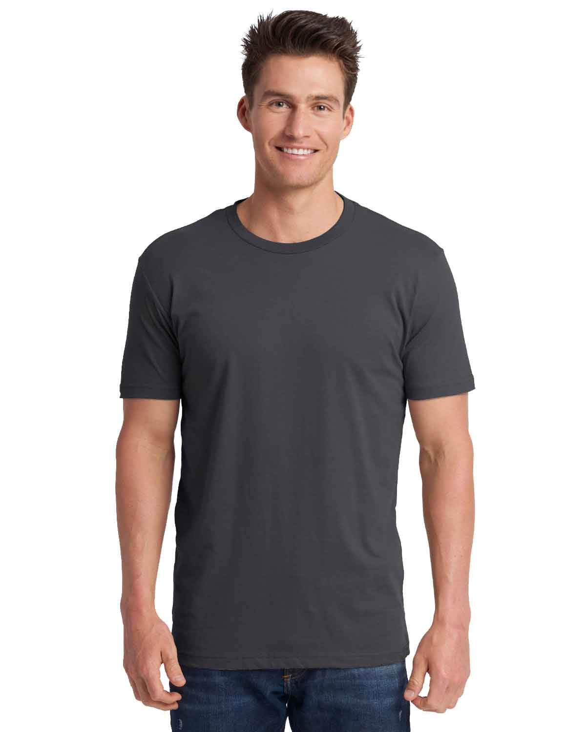 Next Level 3600 Cotton Short Sleeve Crew - Heavy Metal, XS